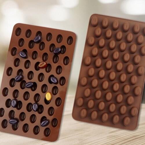 Holaroom Coffee Beans Shaped Chocolate Molds DIY Cookie Chocolate Bean Making Mould Creative Pastry Cake Dessert Decoration Tool