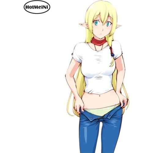 HotMeiNi 13cm x 6.2cm Sexy Girl Colorful Car Sticker Gate Jieitai Kanochi Nite Kaku Tatakeri - Rory Mercury Funny Car Styling