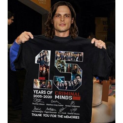 15 Years Of Criminal Minds 2005-2020 Signature Men Black Tshirt