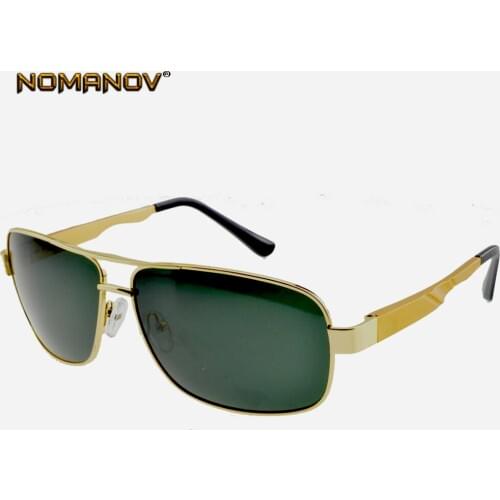 NOMANOV Pilot Designer Comfort AL-mg MyopiaPolarized Sunglasses Custom Made NEARSIGHTED MINUS PRESCRIPTION LENS -1 to -6