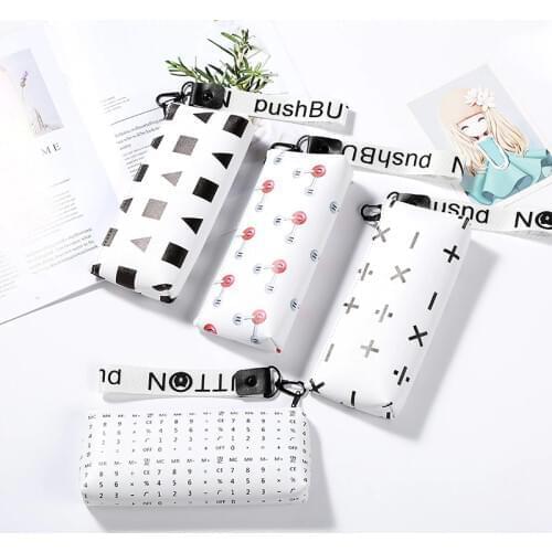 Creative fashion geometric pencil bag School Supplies Stationery Gift Cute Pencil Box Pencilcase Pencil Cases