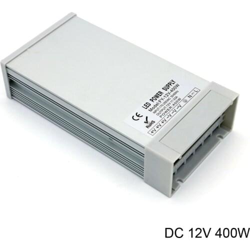 Outdoor rainproof 400W smps 220V to 12v 33a 400w power supply adjustable ac-dc 12v power supply dc for led lights