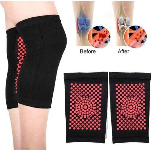 1 Pair Self Heating Support Knee Pads Arthritis Joint Pain Relief Recovery Wormwood Physiotherapy Knee Support Leg Warmer