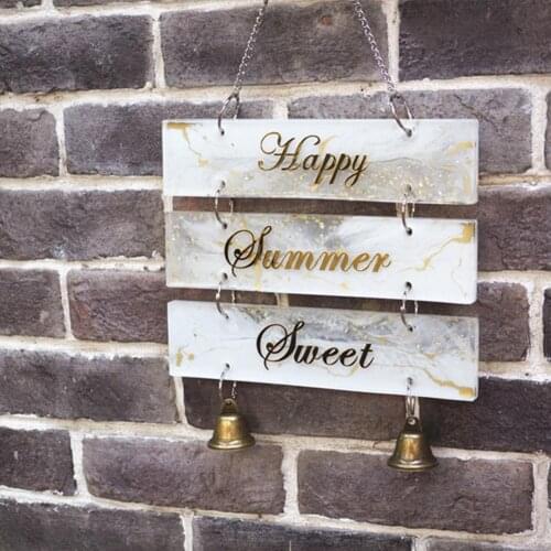 DIY Epoxy Resin Crystal Door Number Plate Mold Indicator Signs Welcomes Hanging Tags Doorplate Sign Silicone Resin Molds