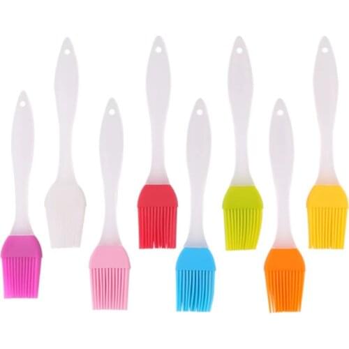 Silicone Spatula Barbeque Brush Cooking BBQ Heat Resistant Oil Condiment Brushes Kitchen Bar Cake Baking Tools Utensil Supplies