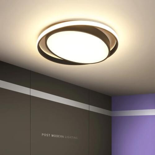 NEO Gleam White/Black Color Modern led ceiling lights for living room bedroom study room home Round Ceiling Lamp Free Shipping