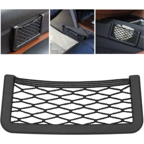 Universal Car Mesh Storage Organizer Mobile Phone Small Items Gadget Holder Auto Accessory Car Phone Holder Car Interior
