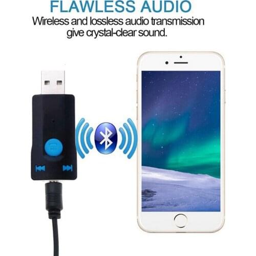 Usb wireless adapter bluetooth 5.0 audio stereo receiver with mic for pc car