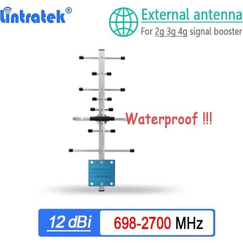 698-2700mhz Full Frequency External Yagi Antenna 12dbi Outdoor for 2G 3G 4G LTE Cellular Signal Booster Amplifier Repeater