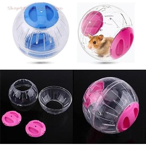 10cm 2Colors Breathable Clear Ball Without Bracket Hamster Pets Product Small Running Ball Plastic Fit For Small Pets Pink/blue