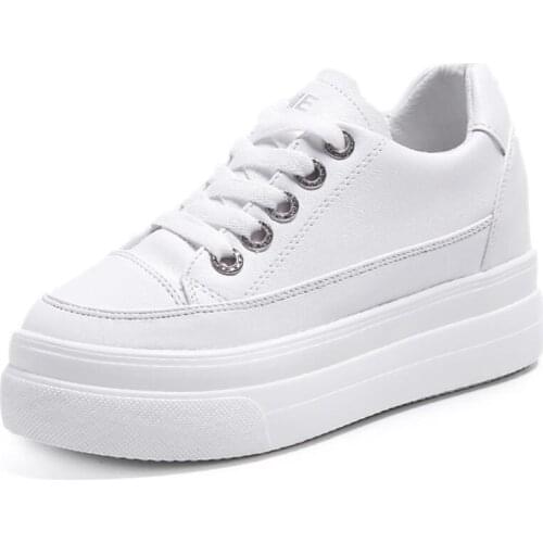 2020 New Spring Designer Wedges White Shoes Female Platform Sneakers Women Tenis Feminino Casual chunky Shoes Woman Basket Femme