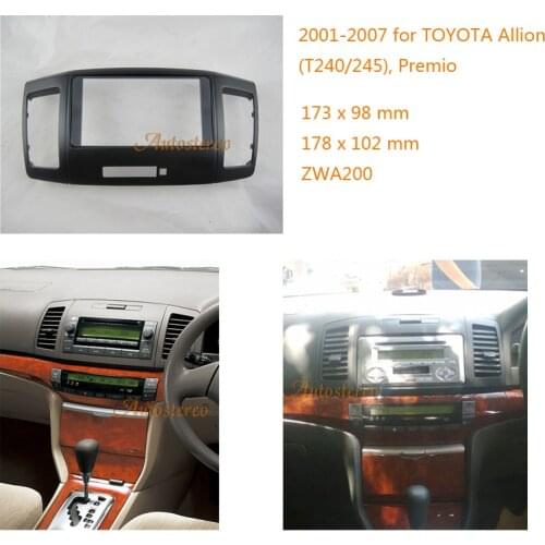 ZWNAV 11-200 Car Stereo Radio Fascia Facia Panel for TOYOTA Allion (T240/245),Premio 2001-2007 2-DIN