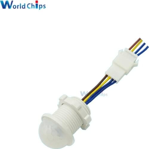 1PCS 25mm Motion Sensor Light Switch LED PIR Detector Infrared Motion Sensor Switch Lighting On Off Switch w/Time Delay