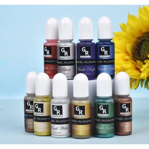 10g Resin Pigment Color DIY Epoxy Resin Glue Art Ink Liquid Resin Colorant Dye Ink Diffusion Handmade Resin Mold Jewelry Filling