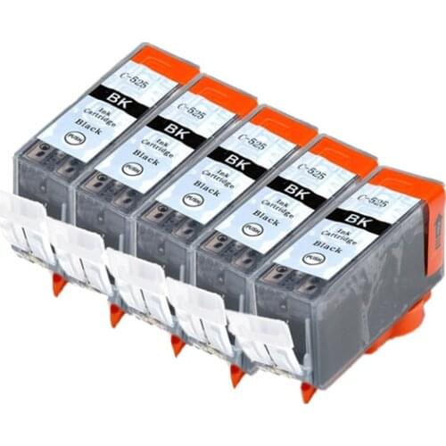 5pcs PGI 525 CLI 526 ink cartridge For canon PIXMA IP4850 IP4950 IX6550 MG5150 MG5250 MG5350 MX715 MX885 MX895 printer