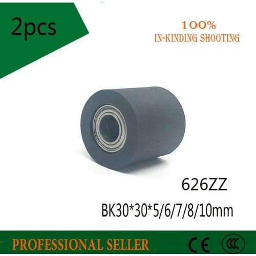 626 698 BK3030 5*6*7*8*10*30*30mm PU polyurethane plastic bag double plastic bag bearing guide pulley wheel nylon platen roller