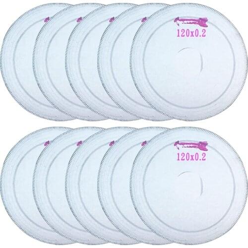 Free shipping 10pcs/set 120x0.3x20mm ultra-thin diamond cutting blade Oblique blade [jade / crystal / carnelian cutting disc]