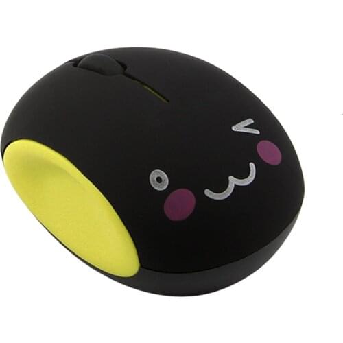 1200DPI 3 Buttons USB 2.0 Rechargeable Cute Pattern Wireless Mouse for Computer