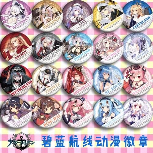 Brdwn Azure Lane Eagle Union Royal Navy Dragon Northern Parliament Iris Libre Iron Blood Sakura Empire Vichya Cosplay Badge