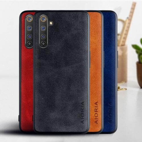 Case for OPPO Realme 6 6 Pro 6S funda Luxury Vintage leather Skin hoesje phone cover for oppo realme 6 pro case coque capa