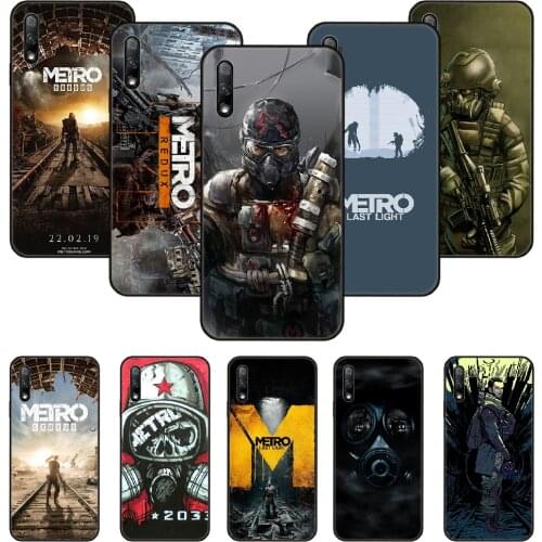 Phone Case For Huawei Honor 9X 10 9 20 8X 8A 8S 7X 7A i A Pro Play Lite Black Cover Bumper Tpu Coque Soft Game Metro 2033