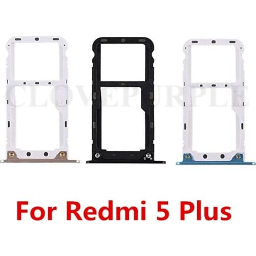 Sim Card Reader Holder For Xiaomi Redmi 5 plus SIm card Tray Slot Socket Adapter For Redmi 5P