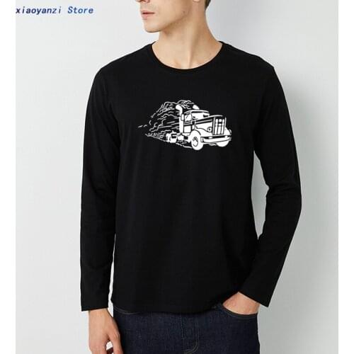 Truck Print Tshirt New Fashion Men Women T-shirt Transformers Truck Print Hip Hop T Shirt long sleeved Tops Tees
