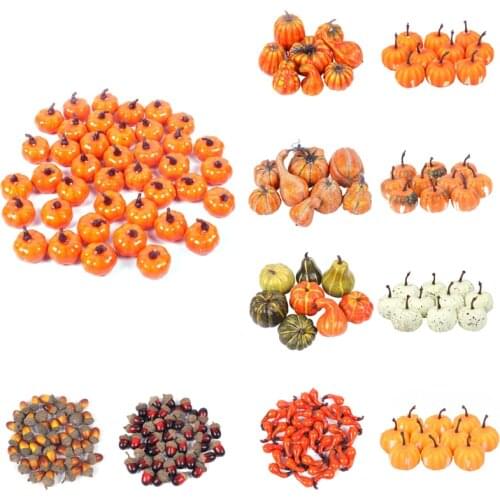 Simulation Pumpkin Halloween Decoration Artificial Pumpkin Vegetabl For Home Halloween Props DIY Crafts Thanksgiving Decoration