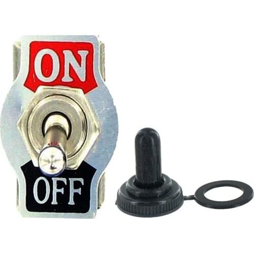 Hot sale 1Pcs 20A 125V SPST 2Pin Heavy Duty ON/OFF Rocker Toggle Switch With Waterproof Boot