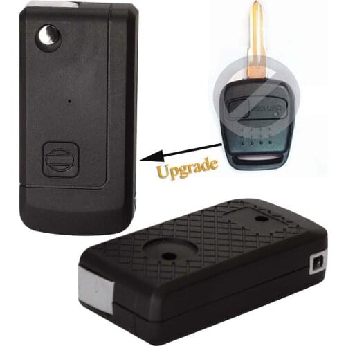 Kutery 10pcs/lot 1 Buttons Replacement Modified Flip Folding Remote Car Key Shell Case For Nissan Bluebird Elgrand