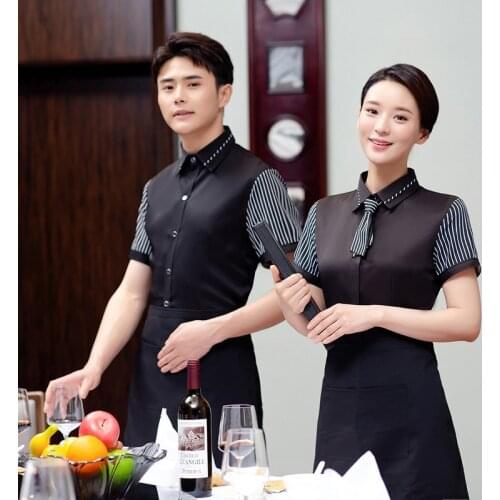 Summer Restaurant Waiter Unfiorm Woman Hotel Fast Food Service Waitress Uniform Western Cafe Work Wear Bar Kitchen Chef Jacket