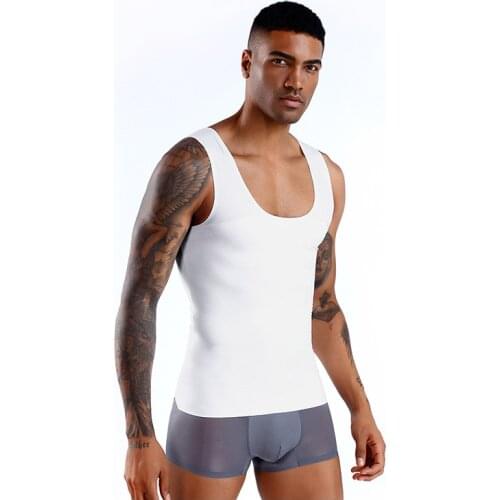 HOT Summer Men Boy Cotton Underwear Mens Undershirt Transparent Shirts Male Bodyshaper Fitness Wrestling Singlets Tank Tops