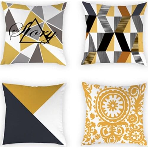 Fashion Geometric Pillow Cover Couch Cushion Home Decorative Pillows 45x45cm Cushions Bedding Pillowcase Living Room Decoration