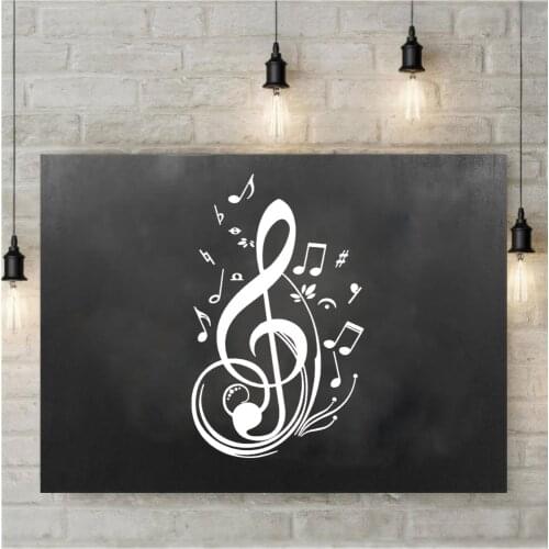 Musical Notes For Living Room Decor Non-Toxic Wall Poster Removable Kids Wall Stickers Wall Covering Paper Home Decal cx156