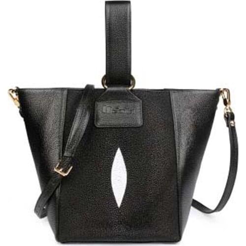 Yuanhui new Thailand Pearl fish skin Female bag female One shoulder bag female women handbag stingray skin women handbag