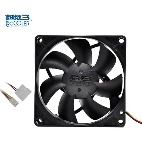 Pccooler 6cm 8cm 9cm 12cm 14cm computer case cooling fan quiet 3pin molex Interface 80mm 120mm CPU cooler fan