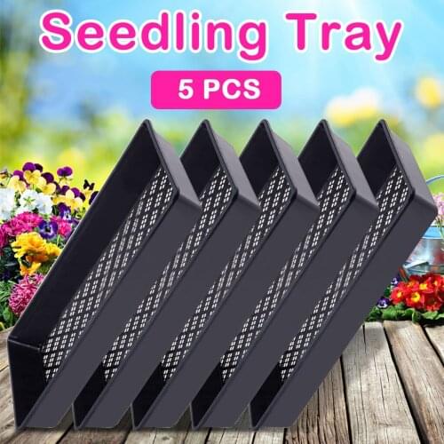 Durable Seedling Plate Flat Sprout Vegetable Plate Plug Seedlings Plant Germination Garden Planting Pot Plant Grow Planting Tray