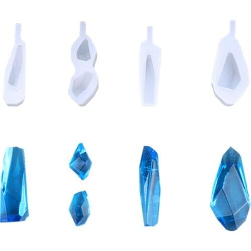 1pcs Clear Silicone Mold Dried Flower Resin Decorative Craft Stone Mould Cutting Shape Type Epoxy Resin Molds For DIY Jewelry