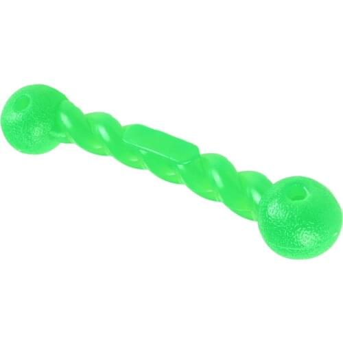 Rubber Puppy Bone Exercise Toy Doggy Chew Bite Toys for Dog Teeth Cleaning-Two Sizes S and L