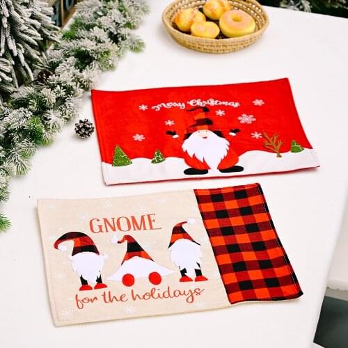 Christmas Placemats Table Decor Placemats for Table Ornament Christmas Decoration for Home Xmas Gifts Navidad New Year 2022