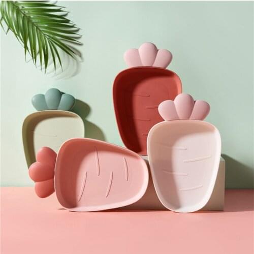 Cute Radish Plastic Fruit Plate Nordic Candy Plate Tray Modern Living room Fruit Plate Snack Dessert Cake Nut Dried Fruit Plate