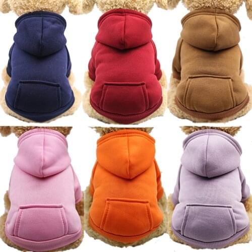 Hoodie Dog Clothes for Small Dogs Warm Dog Coat Jacket Autumn Winter Dog Jacket Sweatshirt Chihuahua Yorkies Clothing Ropa Perro
