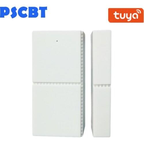Tuya WIFI Smart Window Sensor Door Open Alarm Wireless Door Magnetic Detector Voice Control via Alexa Google Assistance