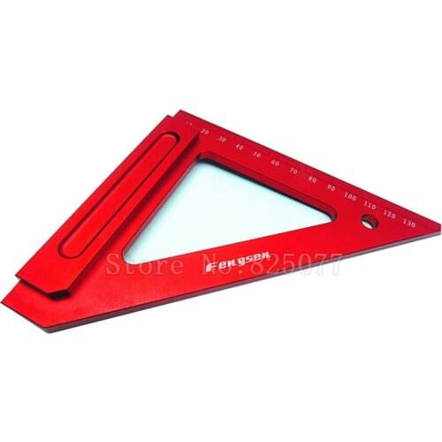 High Quality Aluminum woodworking crossed triangle ruler Woodworking gauge tools KF991
