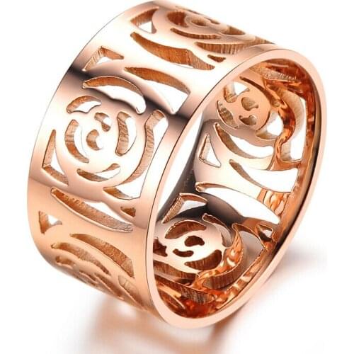 Victoria Wieck Hollow Design 18Kt Rose Gold Filled Engagement Wedding Band Ring For women Sz 5-9