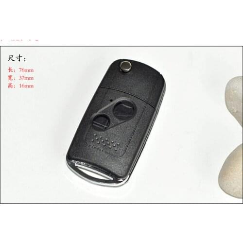 2 BUTTONS BLANK MODIFIED FLIP REMOTE KEY SHELL CASE FOR HONDA FIT CIVIC CITY ACCORD ODYSSEY CRV FOB COVER 5PCS/LOT