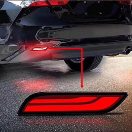 2pcs For Toyota Camry 2018 2019 Multi-functions Car Tail Light LED Rear Fog Lamp Bumper Lights with turning Brake Lights
