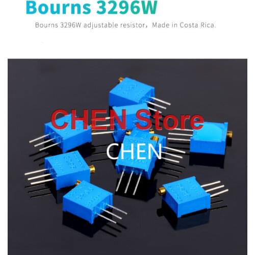 4PCS/20PCS US BOURNS 3296W 103 10K 200K 1M 500K 5K 2K 50K 100K 20K 100R 200R 1K 500R precision adjustable resistance Trimmer