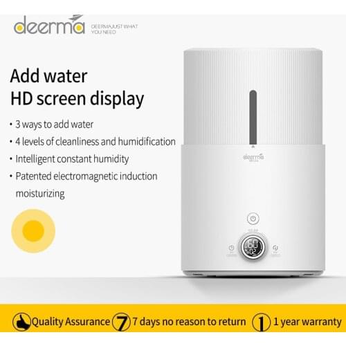 Deerma 5L Humidifier SJS200 Digital Display Touch Screen Air Diffuser With Timing Aromatherapy Machine Multiple Filter For Home