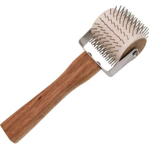 DLKKLB 1 Pc Bee Nest Tool Rolling Needle Sampler Roller Type Woodeb Wheel Propolis Collector Beekeeping Tool